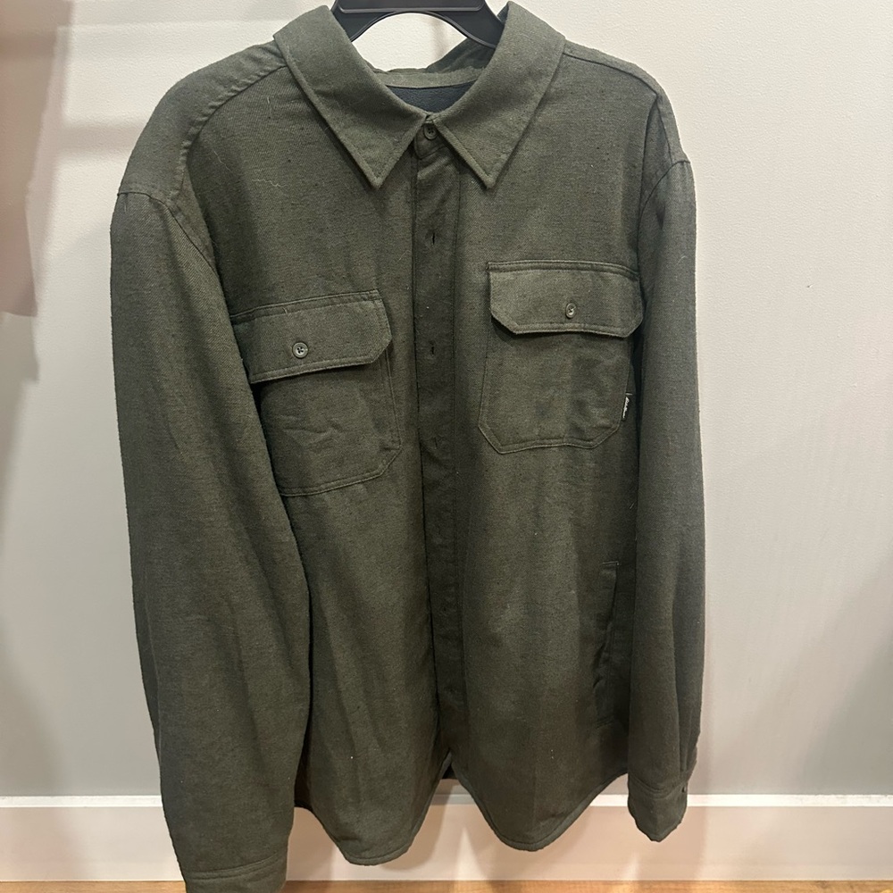 Eddie Bauer Men's Olive Shirt Jacket